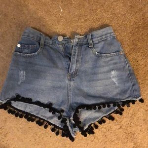 Denim shorts